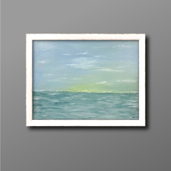 Original Textured Acrylic Abstract Landscape Painting 18x24x5/8 Stretched Canvas - Picture 2 of 10